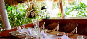 Grenada wedding reception table