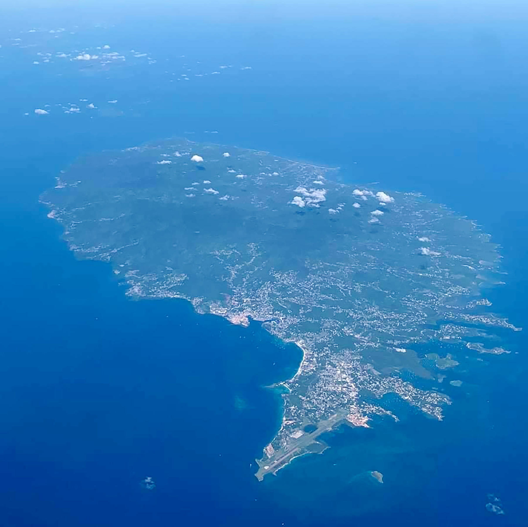 island of Grenada aerial view